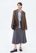 Load image into Gallery viewer, Brown American Retro Leather Jacket