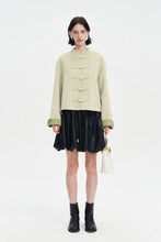 Load image into Gallery viewer, Spring new tops Chinese ethnic style green coat jacket