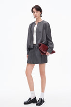 Load image into Gallery viewer, Gray Jacket + Skirt Suit