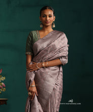 Load image into Gallery viewer, Old Lavender Pure Silk Kanjivaram Saree With Antique Zari Floral Body
