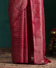Load image into Gallery viewer, Rust And Gold Pure Kanjivaram Saree With Zari Brocade Weave