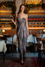 Load image into Gallery viewer, Emberline One-Shoulder Drape Gown