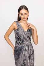 Load image into Gallery viewer, Emberline One-Shoulder Drape Gown