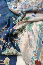Load image into Gallery viewer, Navy Bloom Scarf