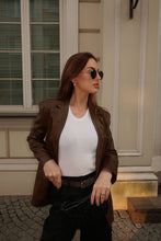 Load image into Gallery viewer, Brown American Retro Leather Jacket
