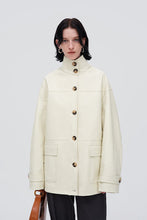 Load image into Gallery viewer, Loose Fit Stand Collar Work Jacket
