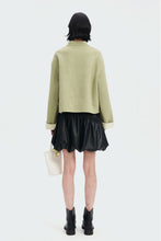 Load image into Gallery viewer, Spring new tops Chinese ethnic style green coat jacket
