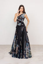 Load image into Gallery viewer, Selesta One-Shoulder Pleated Gown
