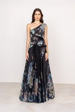Load image into Gallery viewer, Selesta One-Shoulder Pleated Gown
